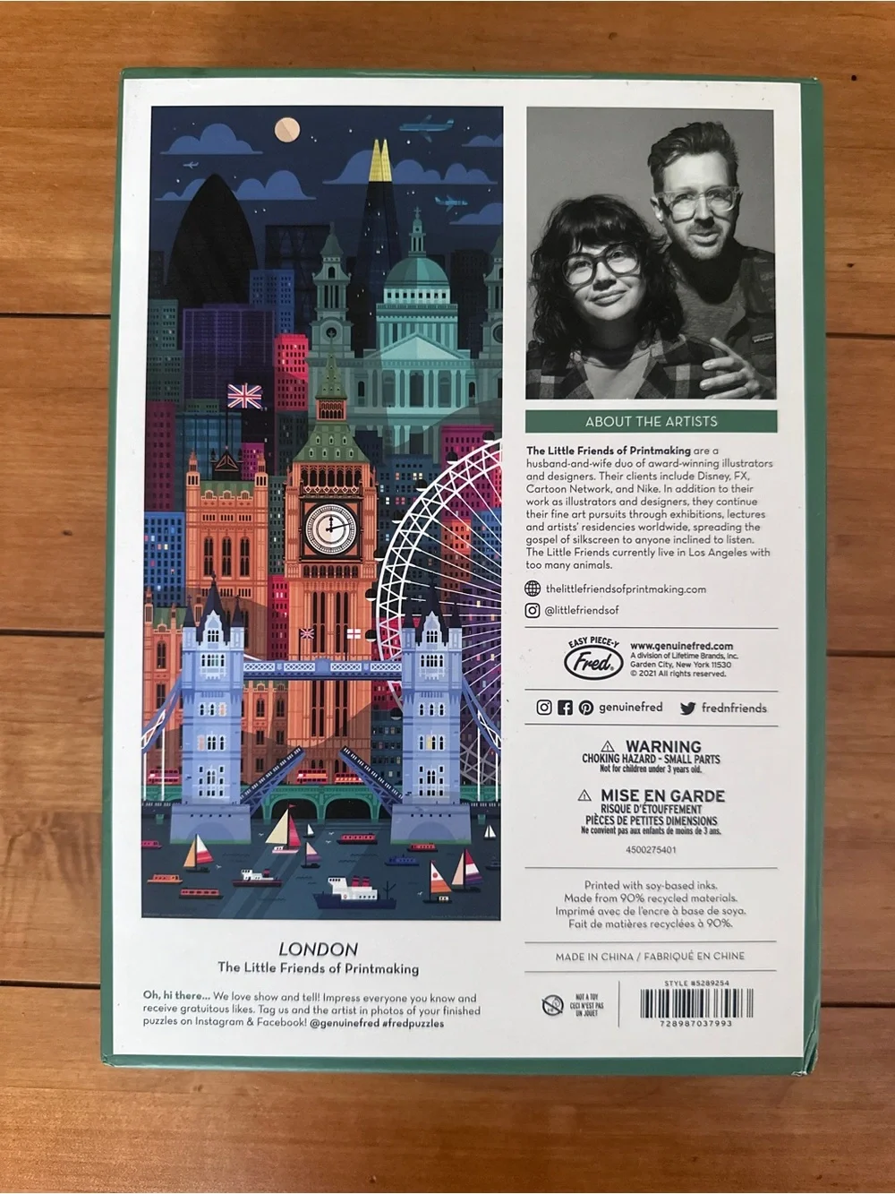 Set of 2 Destination Puzzles “London” and “Monument Valley”